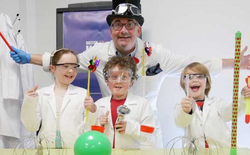 Summer fun science show at the British Motor Museum in Warwickshire