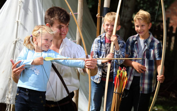 Children Learning Archery at Shakespeare's Birthplace