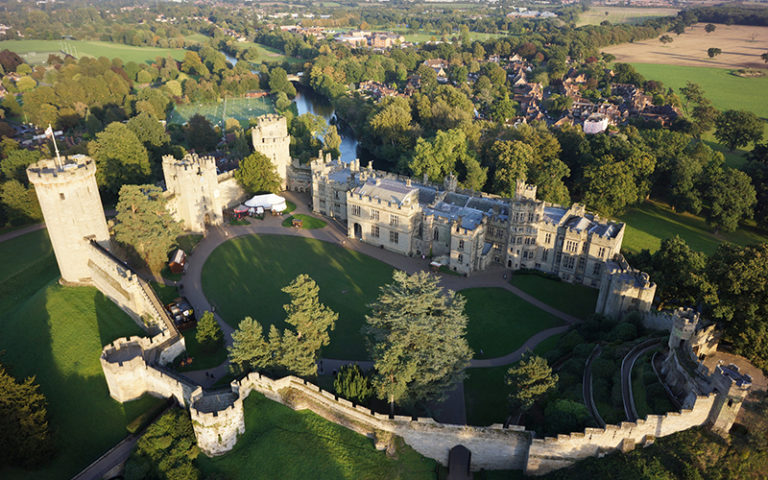 Warwick Castle - Courtyard Aerial View