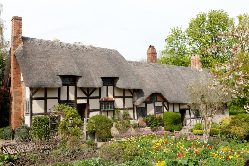 External View of Anne Hathaway's Cottage in Warwickshire