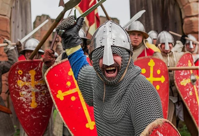 The Battle of Kenilworth Castle. Summer fun in Warwickshire