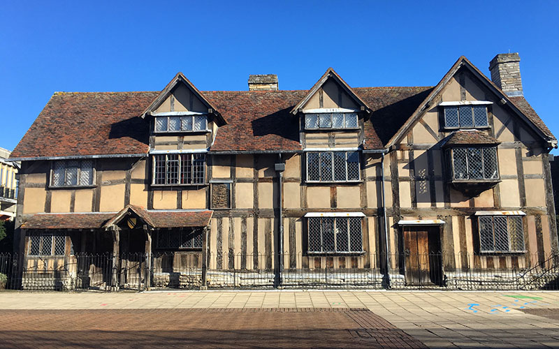 Shakespeare's Birthplace in warwickshire