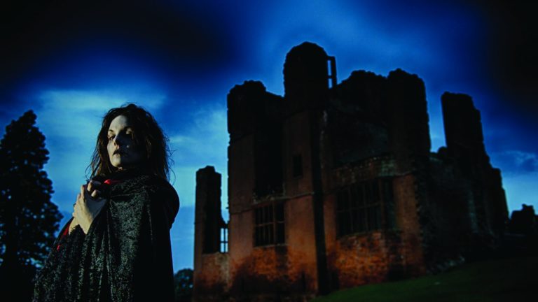 Kenilworth Castle in Warwickshire at Halloween