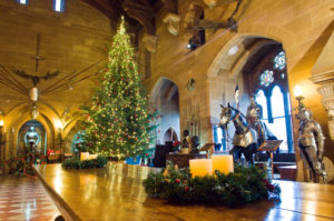 Warwick Castle Warwickshire at Christmas
